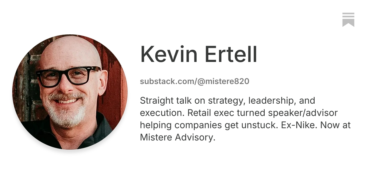 Kevin Ertell | Substack