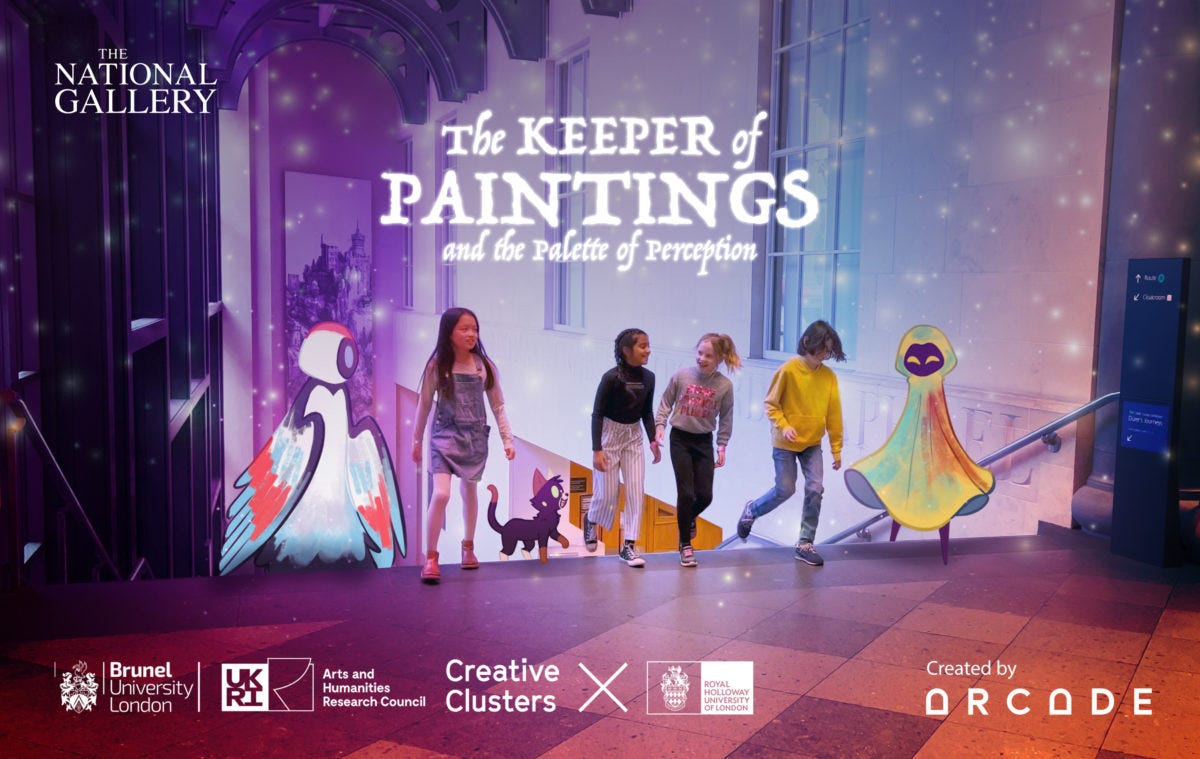 The National Gallery launch its first immersive augmented reality (AR) app  - The Keeper of Paintings and the Palette of Perception - StoryFutures
