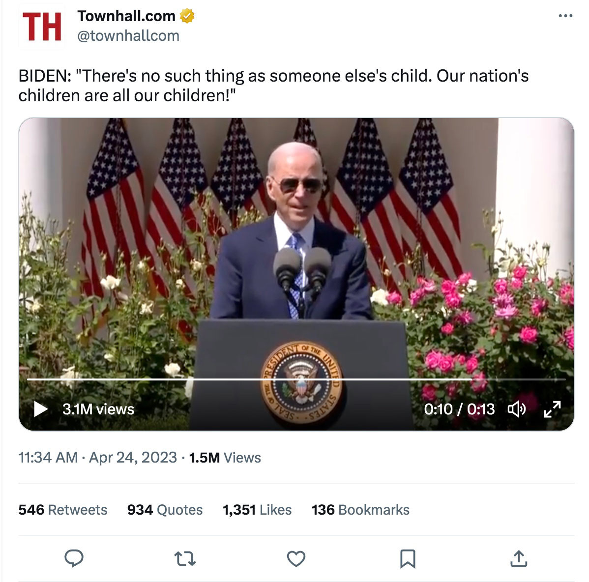 Joe Biden: There's No Such Thing As Someone Else's Child Joe Biden: There's No Such Thing As Someone Else's Child