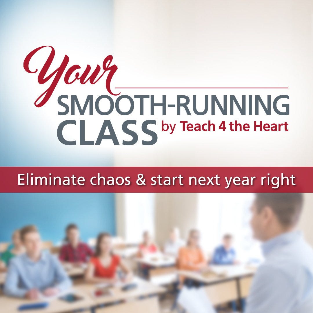 Classroom management plan course from Teach 4 the Heart
