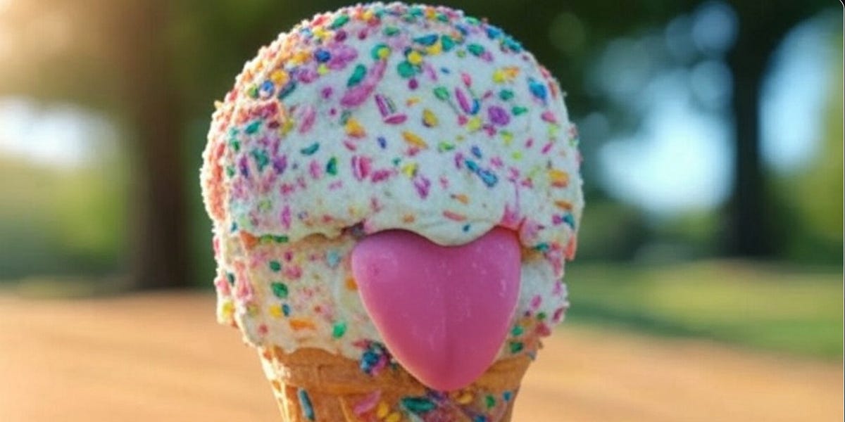 Self-Licking Ice Cream Cones