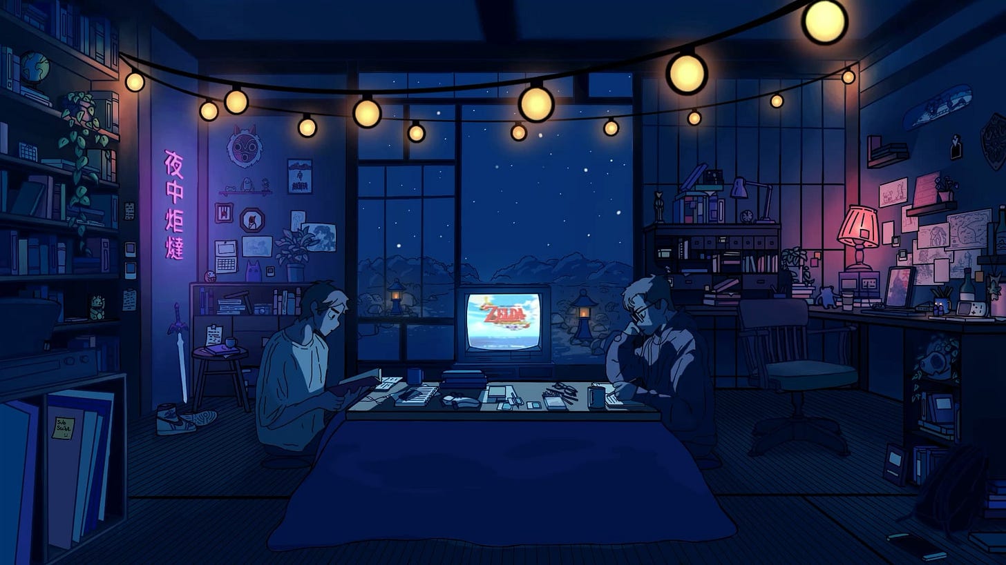 [OC] I made some zelda themed lofi! Lmk what you guys think! :0 (Artwork by  Midnight Kotatsu)