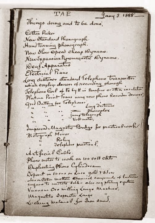 Edison's to-do list. Includes; inventing a cotton picker, telephone and electric piano. Gosh | Writing prompts funny, Writing prompts for writers, Thomas edison Edison's to-do list. Includes; inventing a cotton picker, telephone and electric piano. Gosh | Writing prompts funny, Writing prompts for writers, Thomas edison