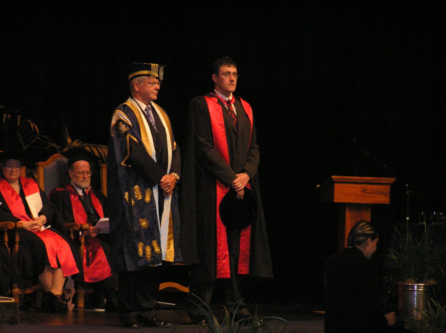 My PhD graduation, Massey University, Palmerston North.