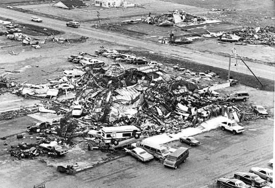 A visit to Tornado Hill, a memorial for the victims of the “Night of the Twisters” tornado outbreak in Grand Island, NE. Debris from the storm was piled up here and made A visit to Tornado Hill, a memorial for the victims of the “Night of the Twisters” tornado outbreak in Grand Island, NE. Debris from the storm was piled up here and made