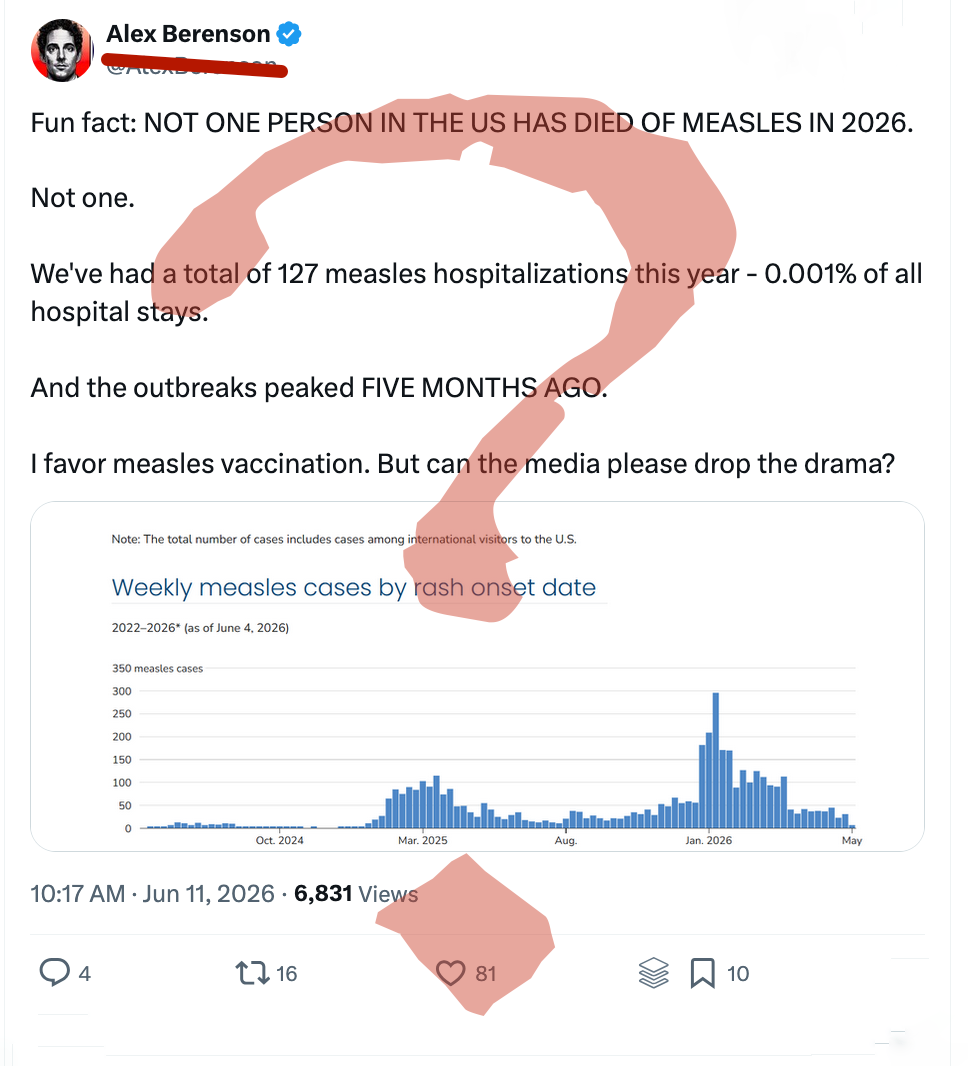 Fun fact - you should not take medical advice from an anti-vaccine influencer.