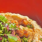 Hummus Bowl with Shawarma Chickpeas