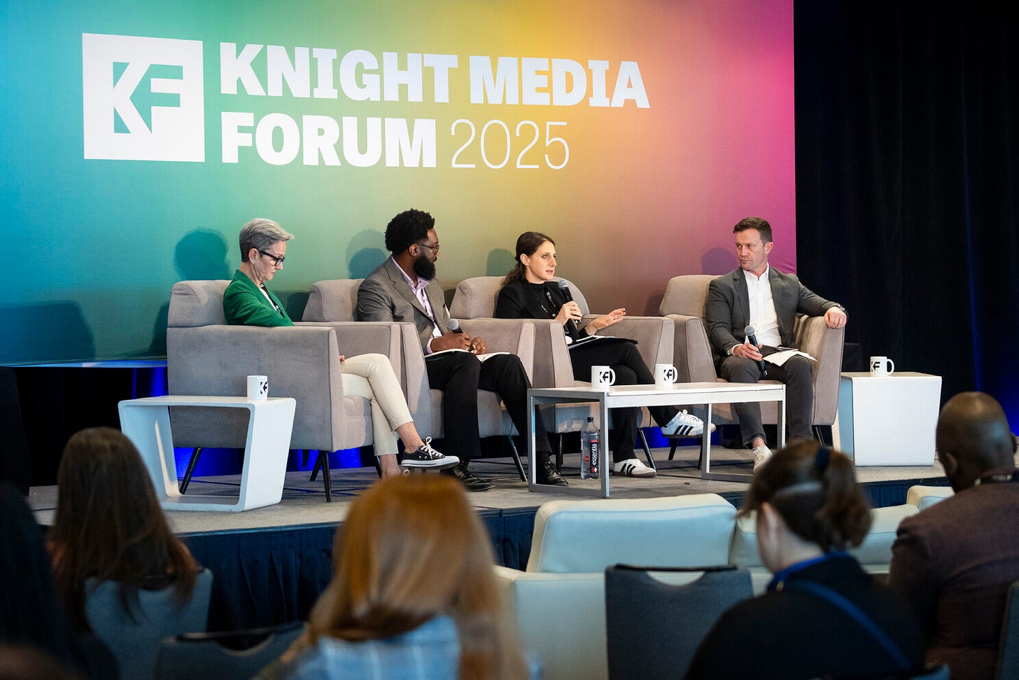 Third Spaces for Democracy: Powering People, Places, and Civic Infrastructure. Panel featuring Kyle Kutuchief, Program Director at Knight Foundation, Meg Daly, Founder and Executive Chair at The Underline, and Hollie Russon Gilman, Senior Fellow and Advisor at New America and Trust for Civic Life.