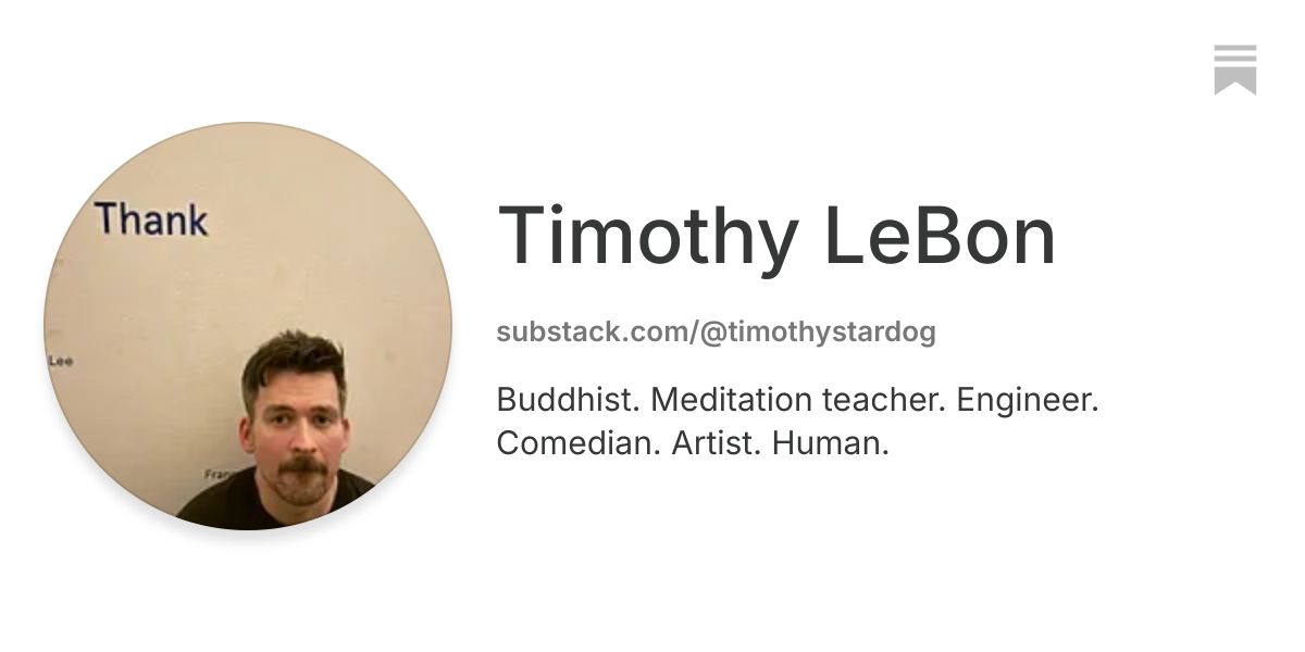 Timothy LeBon | Substack