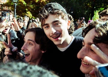 timothee chalamet at his look a like contest
