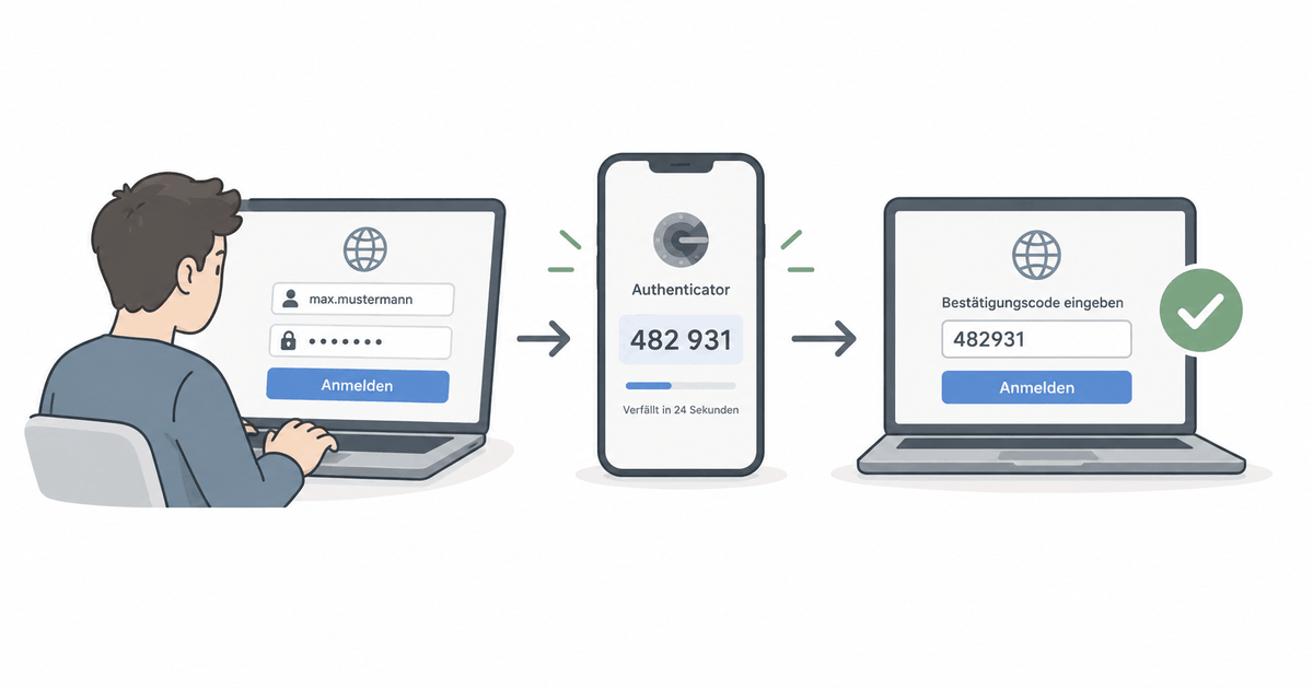Ein 2FA Login Flow mit einer Authenticator App Ein 2FA Login Flow mit einer Authenticator App