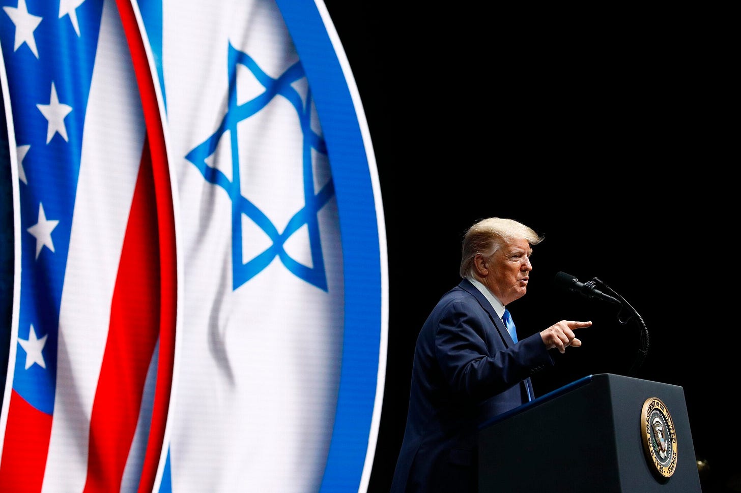Trump regales Israeli-American group with tales of his pro-Israel moves |  The Times of Israel
