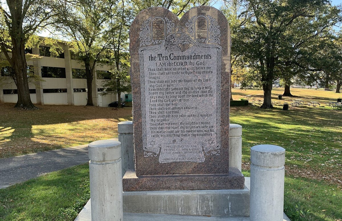 Ten Commandments monument Ten Commandments monument