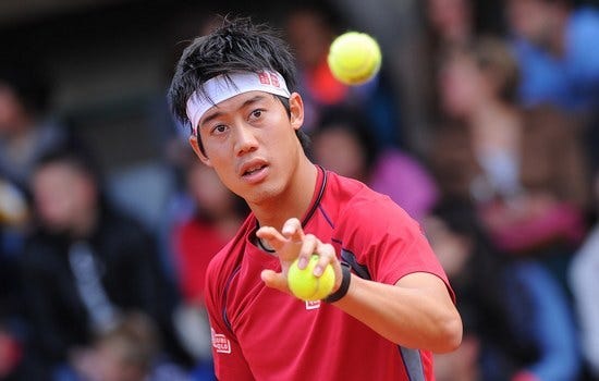 kei nishikori getting balls at 2015 french open kei nishikori getting balls at 2015 french open