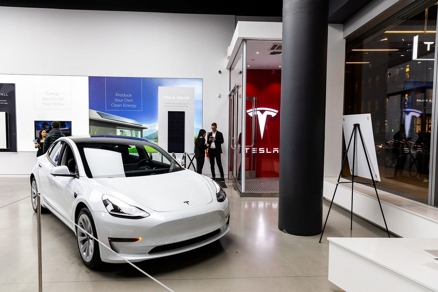 Tesla showroom in NYC