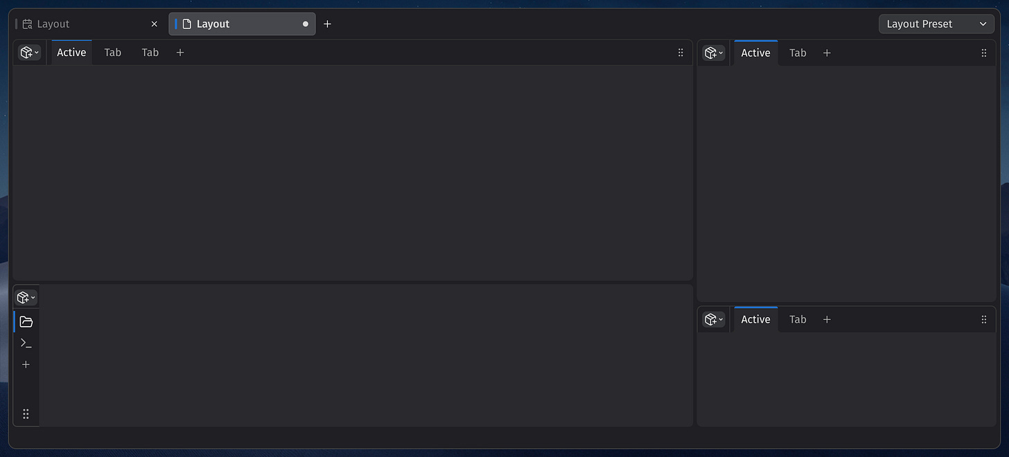 Bevy Editor Layout