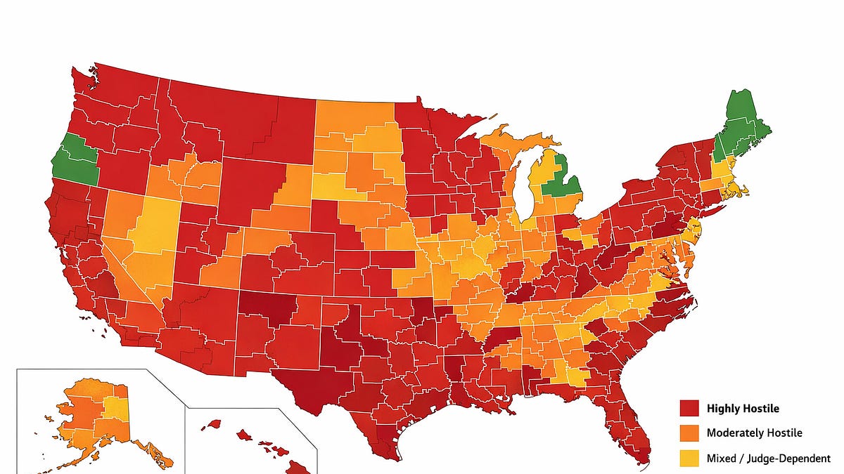 This map is what you are up against if you press your employment ...