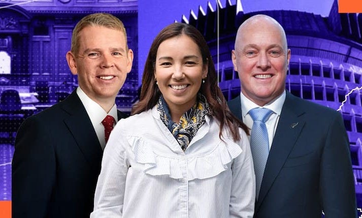 Hipkins, Q, and Luxon. 