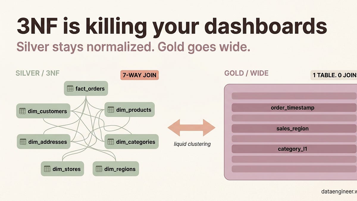 why databricks workflows? Images High Quality Grahic Why 3NF Is Killing Your Databricks Dashboards
