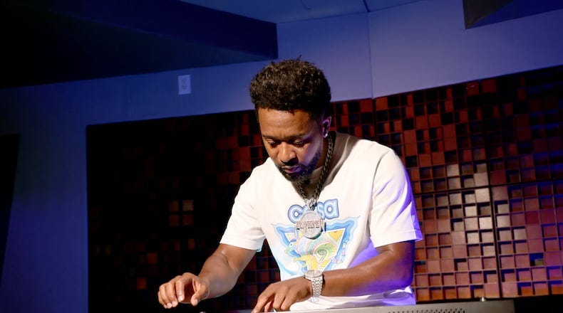 Xavier Lamar Dotson, known professionally as Zaytoven, is an Atlanta music producer. Zaytoven makes new music at Patchwerk Recording Studios on Friday, July 21, 2023, in Atlanta. (Tyson A. Horne / Tyson.horne@ajc.com)