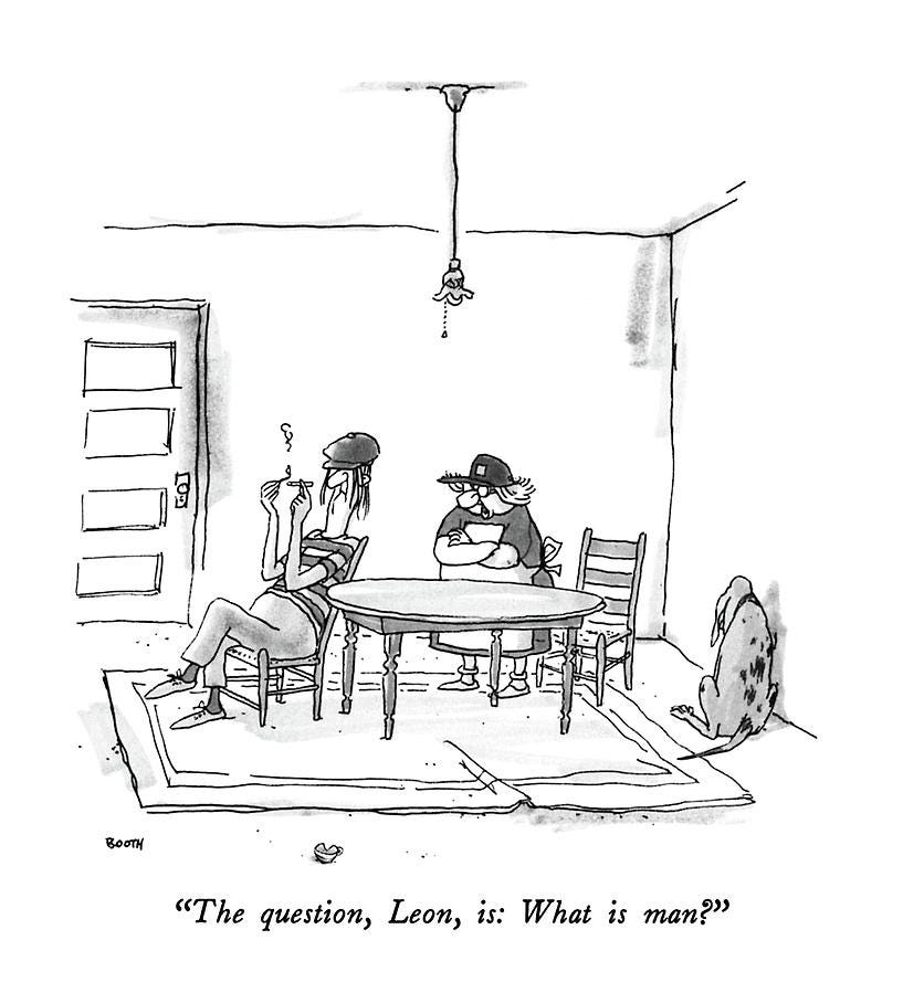 The Question Drawing by George Booth