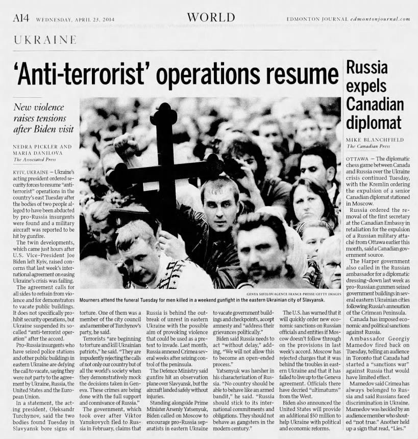 Ukraine Attacks Donbas 4 23 2014