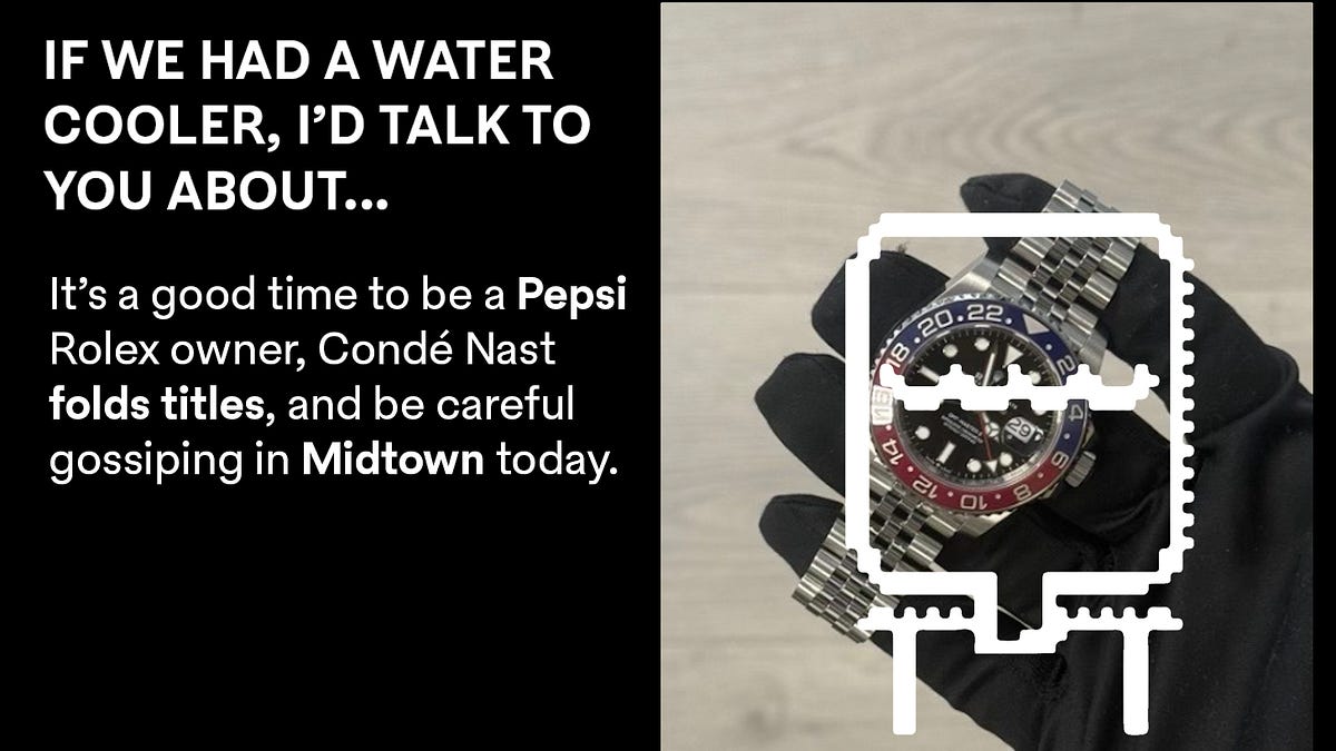 SCOOP: Condé Nast folds titles.
