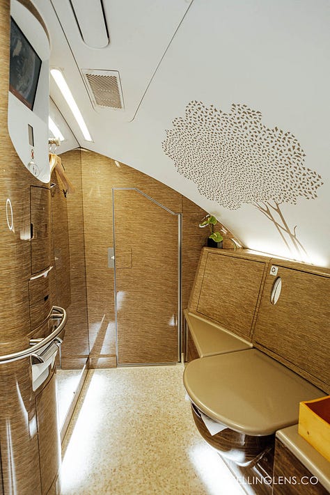 Emirates First Class, Houston to Dubai