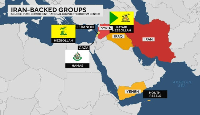 What are the Iran-backed groups operating in the Middle East, as U.S. forces come under attack? - CBS News What are the Iran-backed groups operating in the Middle East, as U.S. forces come under attack? - CBS News