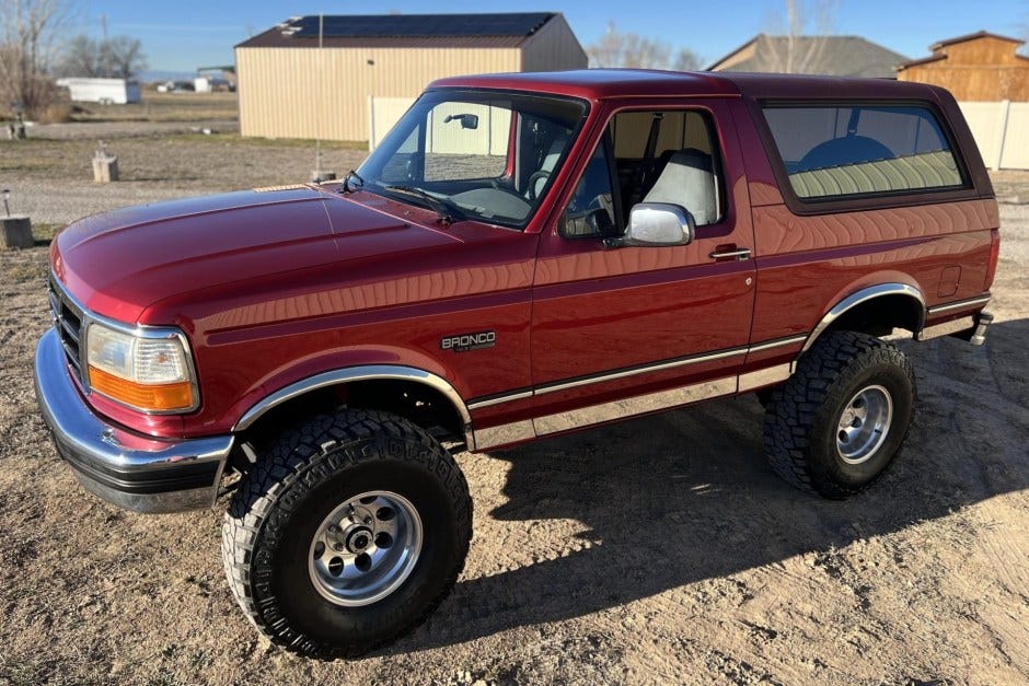 No Reserve: 1996 Ford Bronco XLT No Reserve: 1996 Ford Bronco XLT