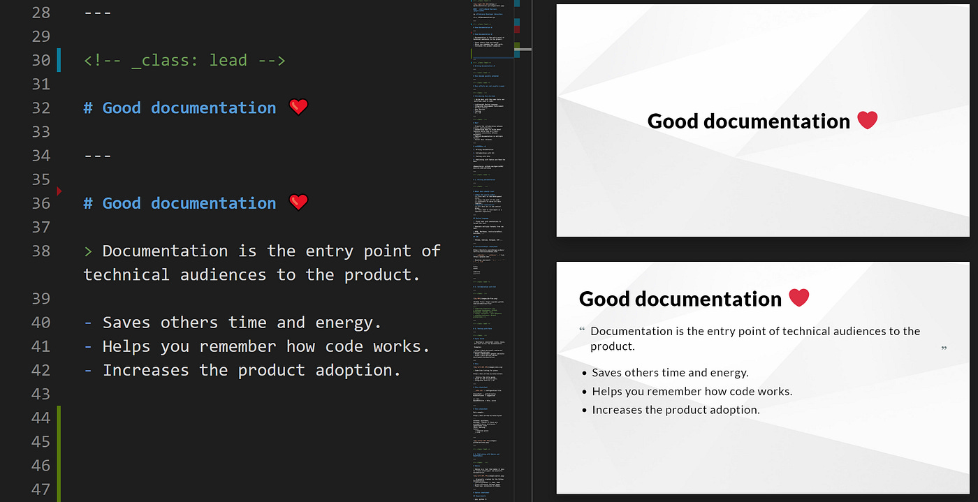 How to create slides from Markdown with Marp