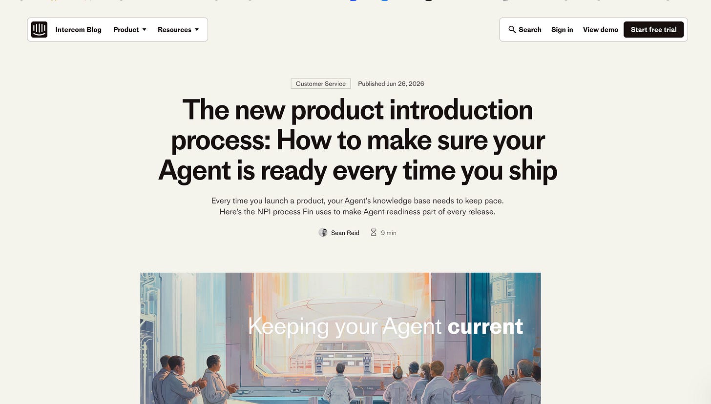 Intercom 把 Agent readiness 纳入上线流程