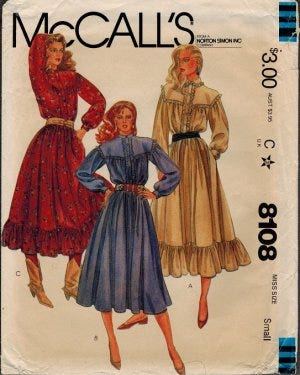 Prairie dress patterns -- it all comes full circle Prairie dress patterns -- it all comes full circle