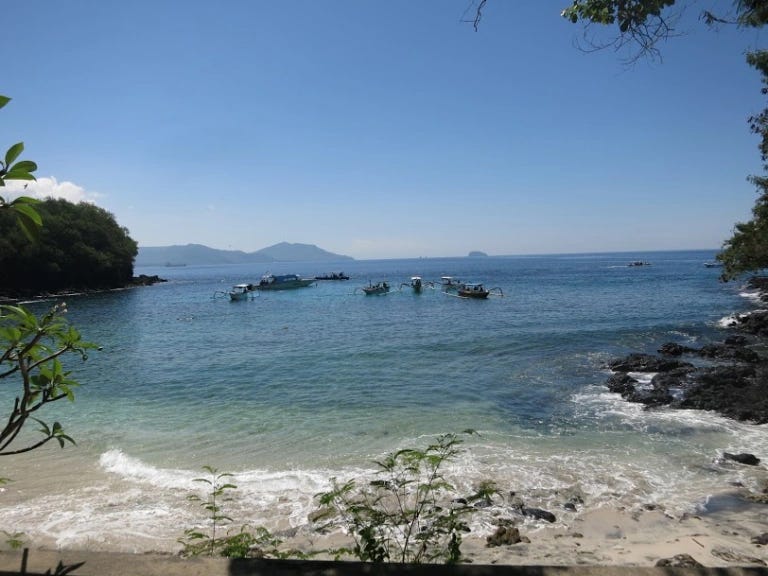 a lovely cove in Bali
