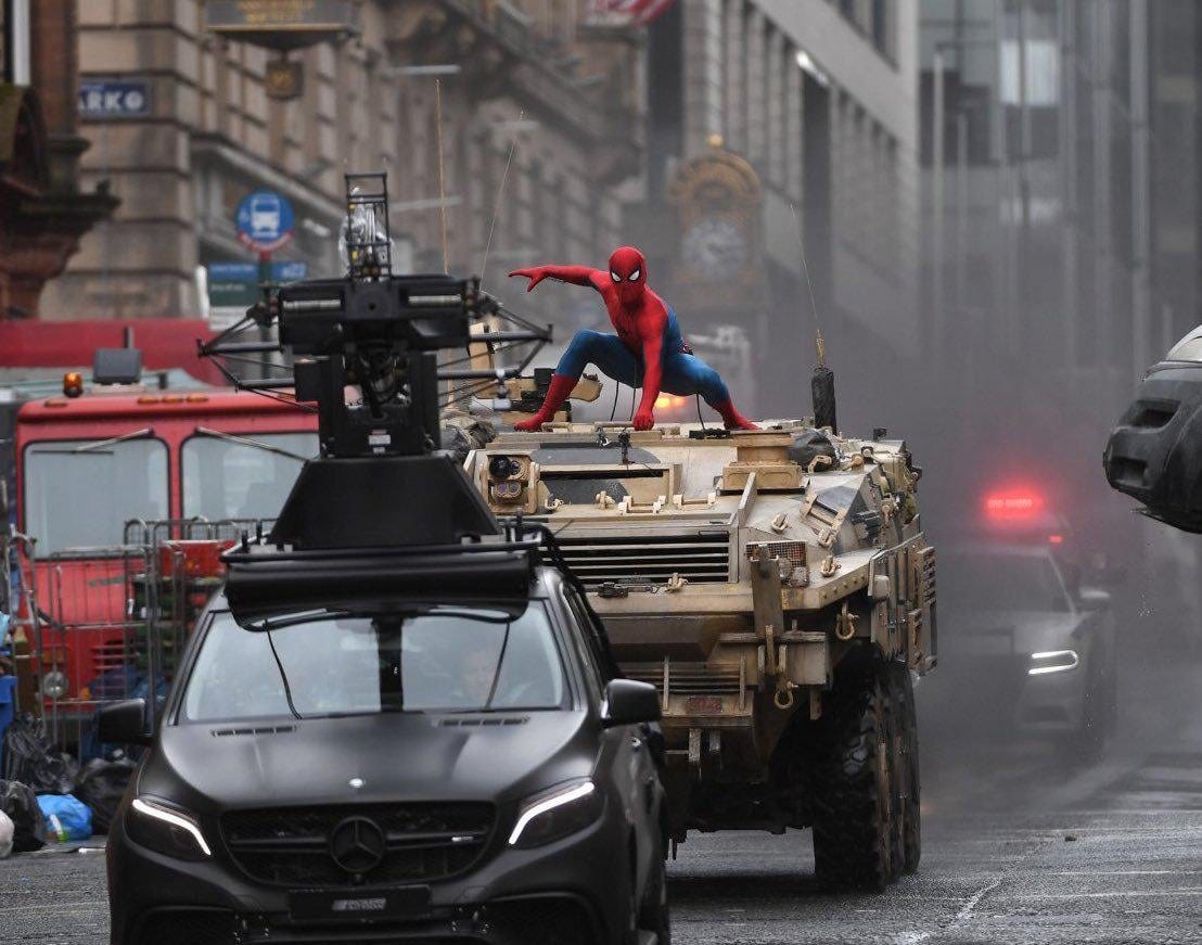 New look at Spiderman on the set of 'SPIDER-MAN: BRAND NEW DAY' :  r/marvelstudios