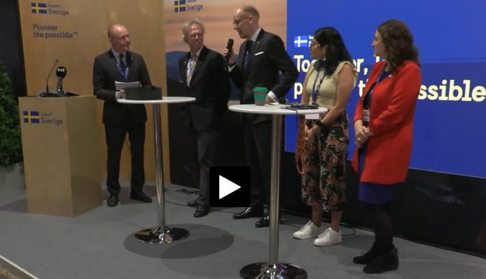 Live talk at COP28