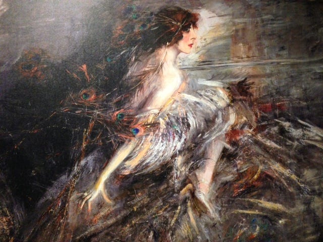 Portrait of Luisa Casati by Giovanni Boldini - on display at Palazzo Fortuny, Venice. Photo by Trisha Thomas, February 6, 2015