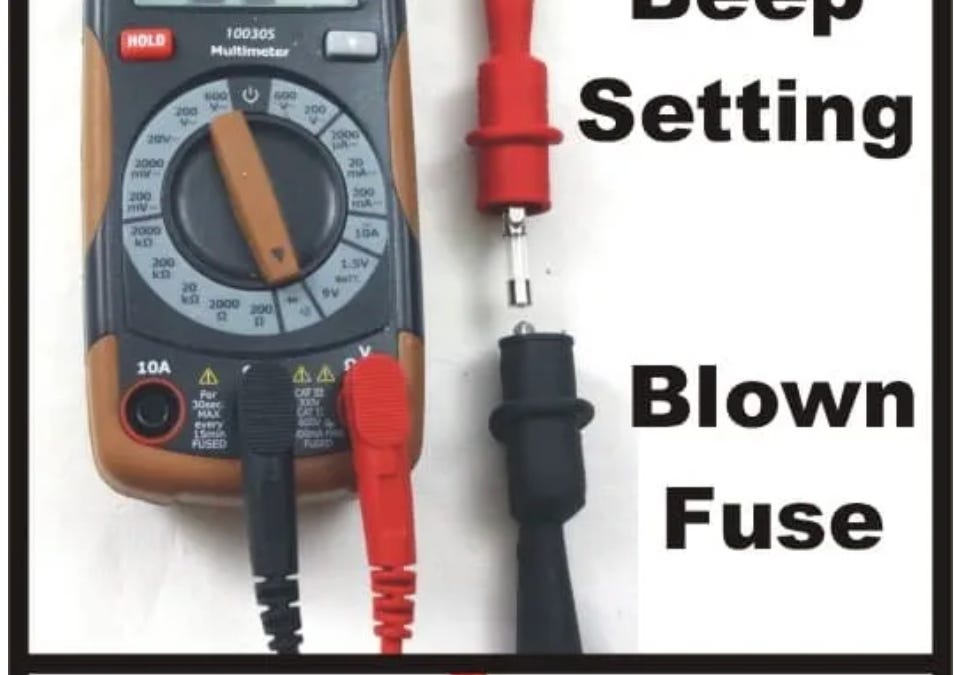 Multimeter Explode 🟢 Testing for a blown fuse with a multimeter