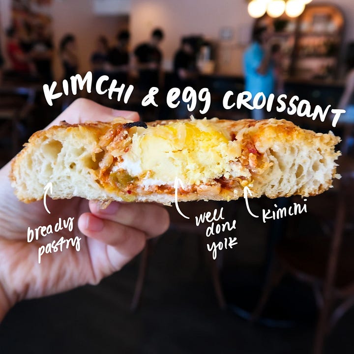 Cafe Mochiko Kimchi & Egg Croissant