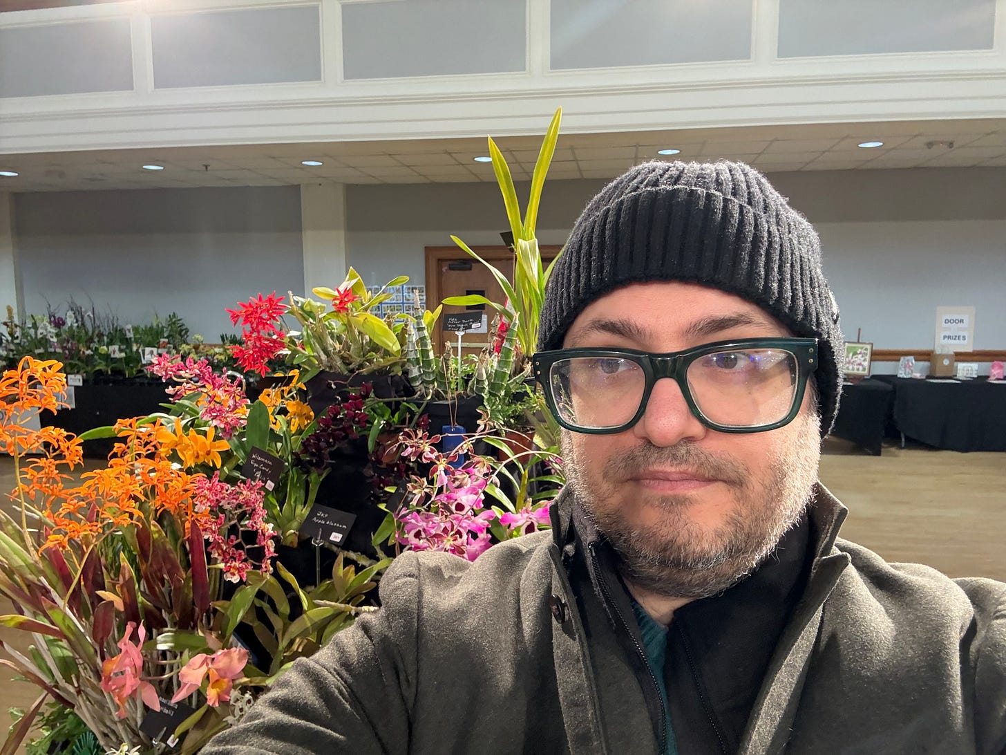 Owen Muir at an Orchid Show Owen Muir at an Orchid Show
