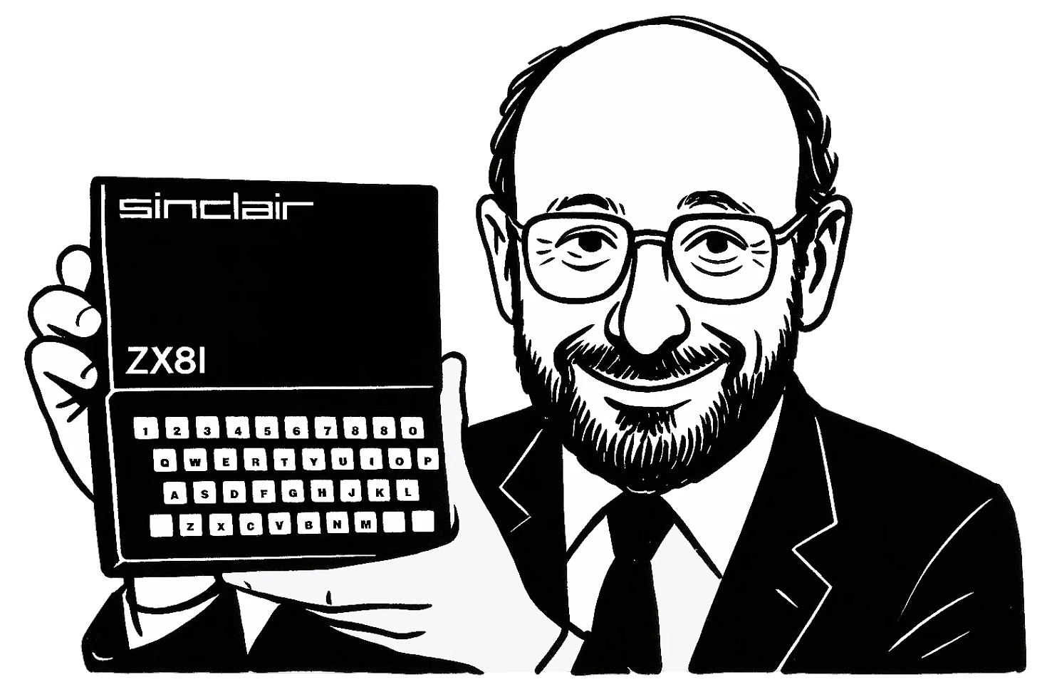 Clive Sinclair a počítač ZX81 Clive Sinclair a počítač ZX81