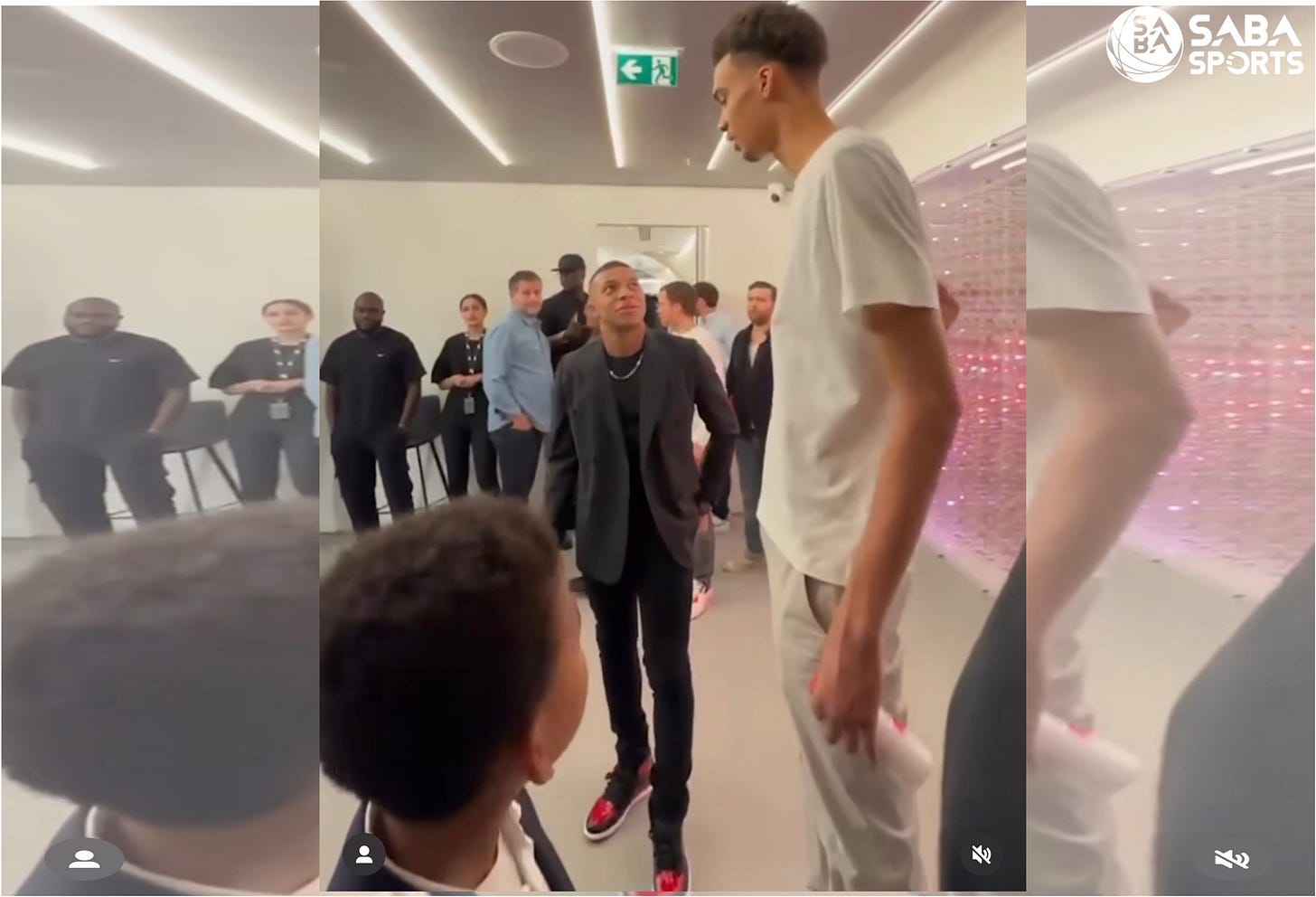 Viral Image Captures Incredible Height Difference Between Victor Wembanyama  and Kylian Mbappe