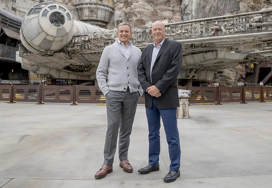 Bob Iger and Bob Chapek