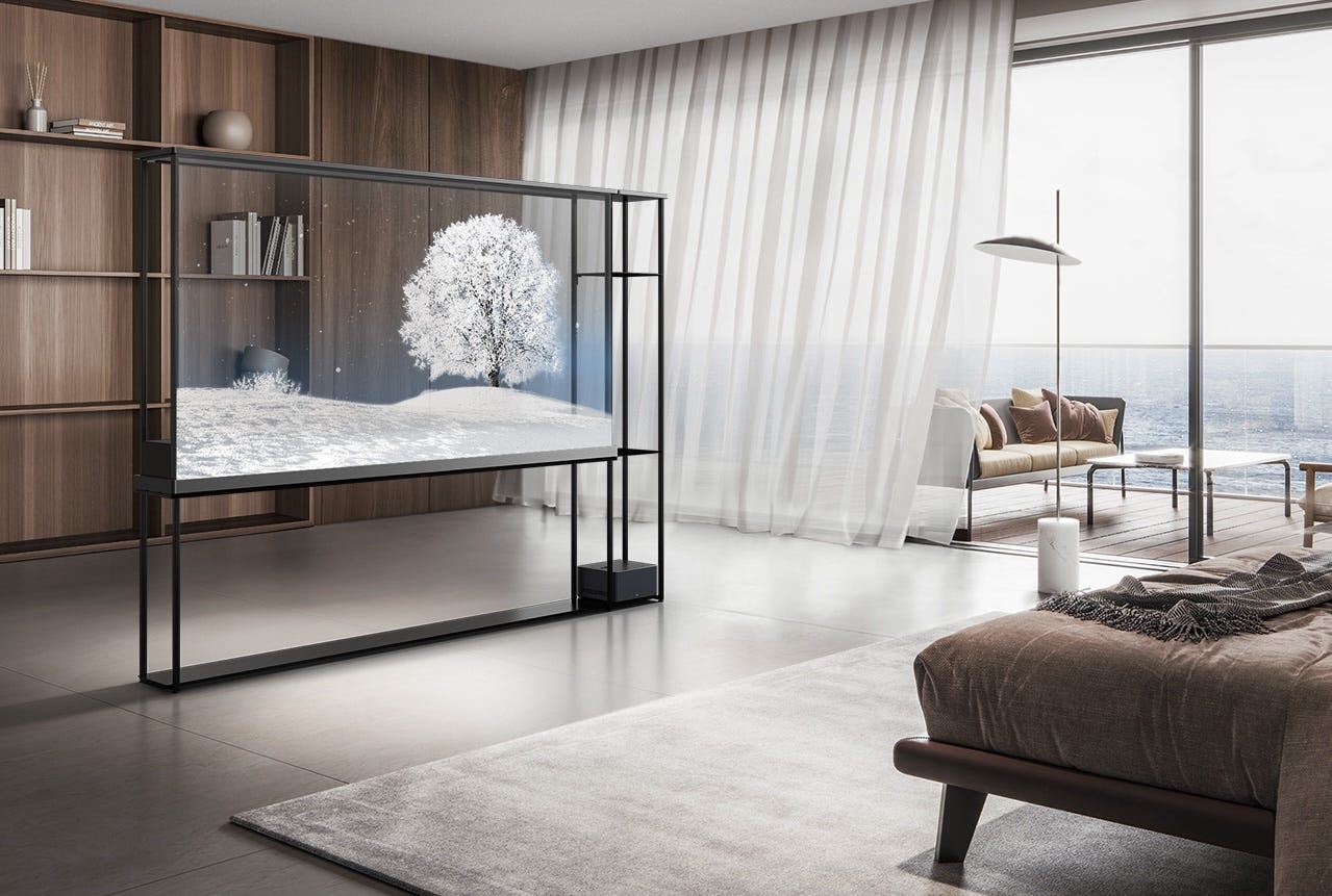 LG OLED T transparent TV