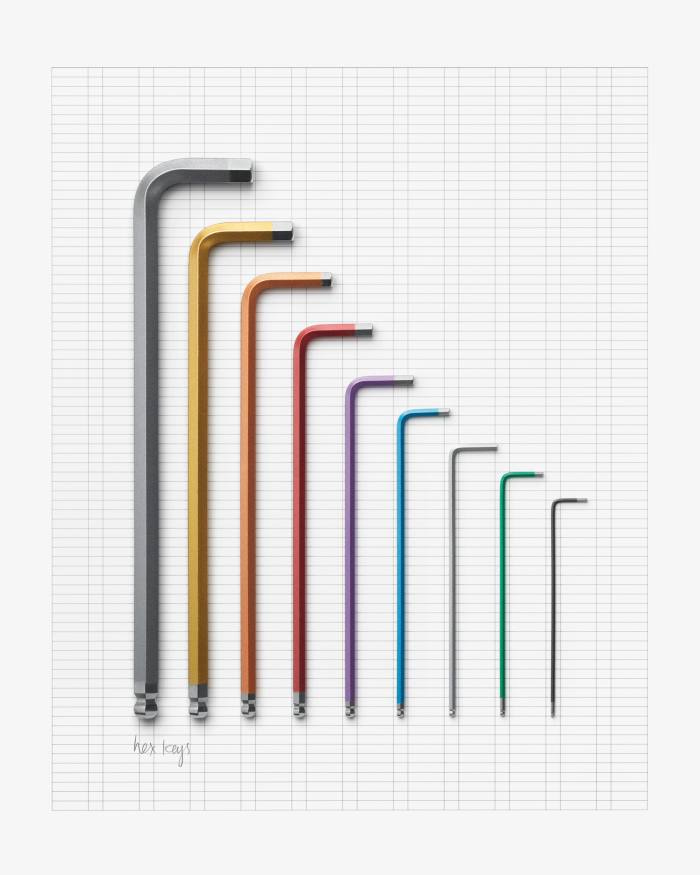 Wiha colour-coded hex L-Key set, from $3.69