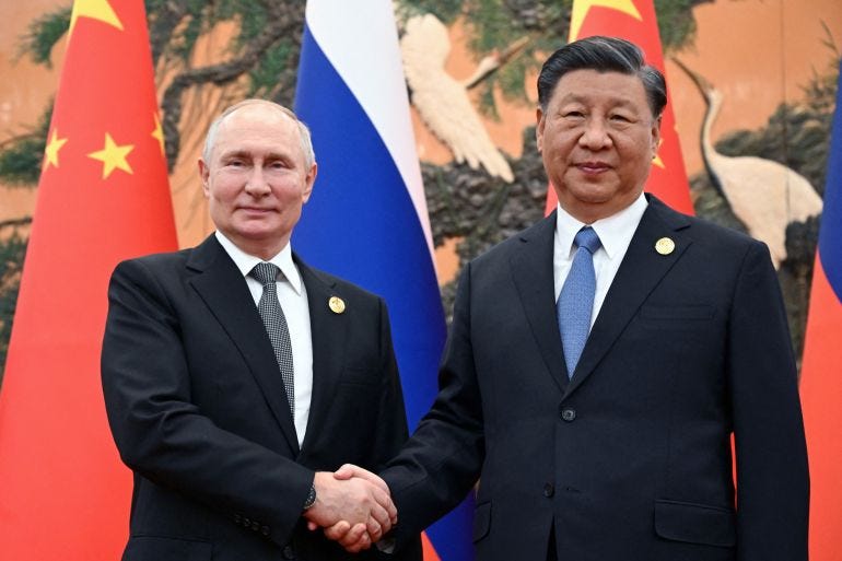 Vladimir Putin and Xi Jinping