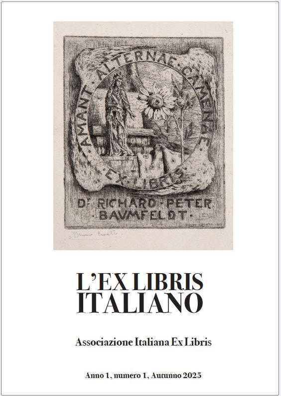 L’Ex Libris Italiano. Anno 1, numero 1, Autunno 2025.