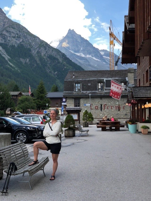 Stopping for groceries. It was much cooler here!