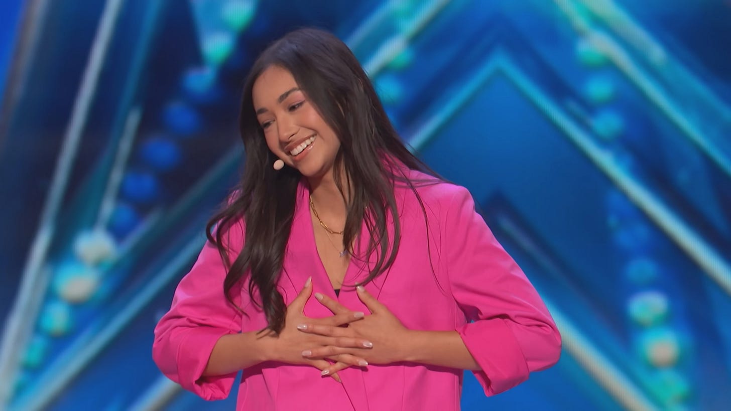 Anna DeGuzman happy