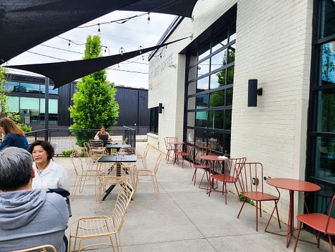 Not Just Coffee on Jay Street in Charlotte, North Carolina exterior & interior